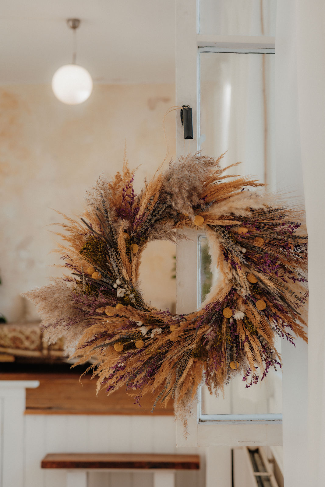 Korngeflüster – Dein Trockenblumenkranz mit Landhaus-Flair