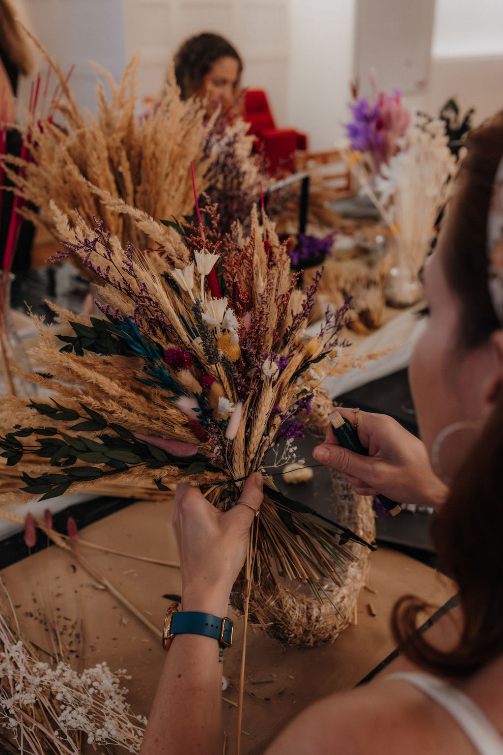 Korngeflüster – Dein Trockenblumenkranz mit Landhaus-Flair