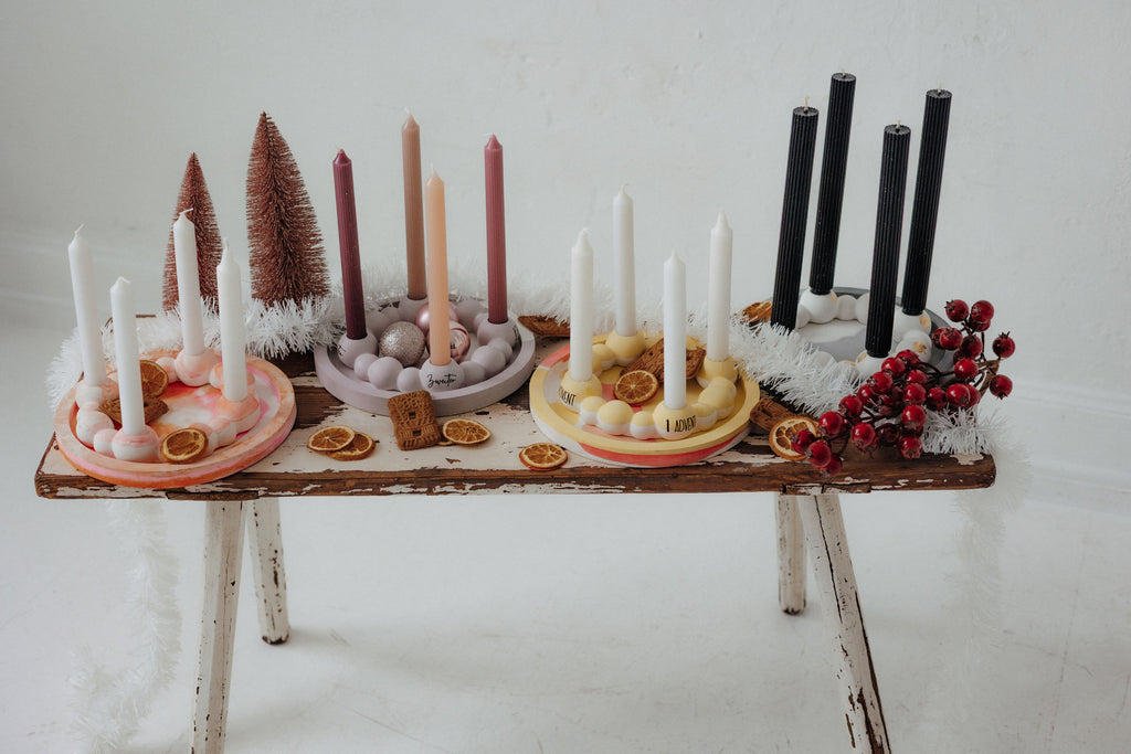 XMAS with BÄM! Keramikkränze. Farbe & Feuer