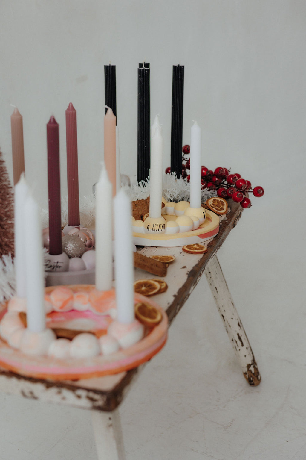 XMAS with BÄM! Keramikkränze. Farbe & Feuer