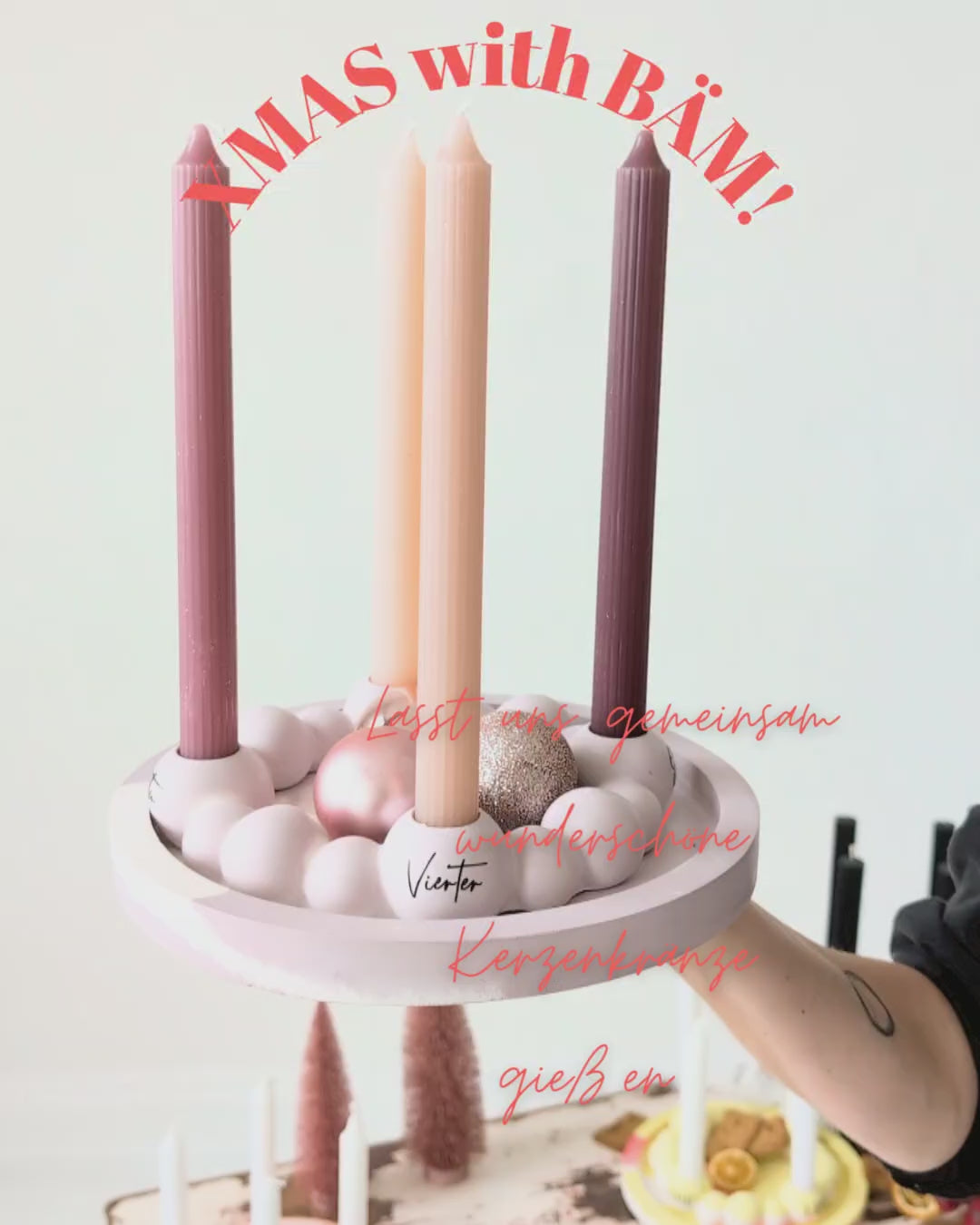 XMAS with BÄM! Keramikkränze. Farbe & Feuer