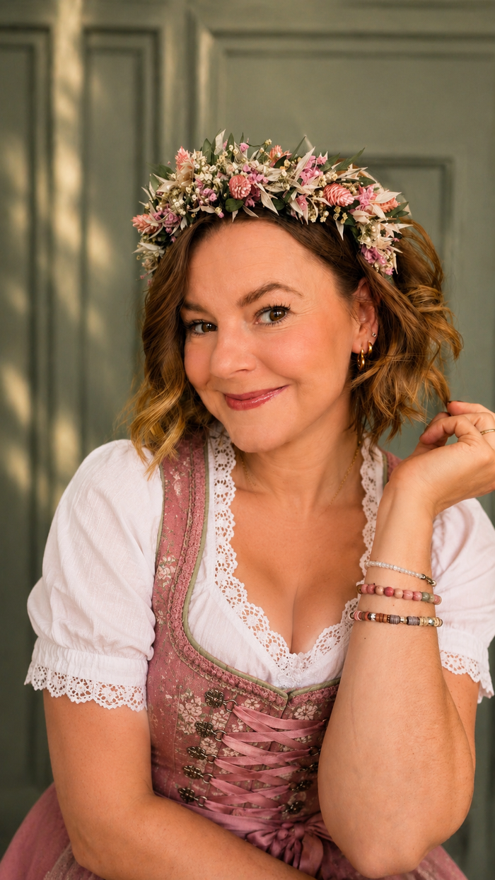 Wiesn' Special - Trockenblumen-Haarreif