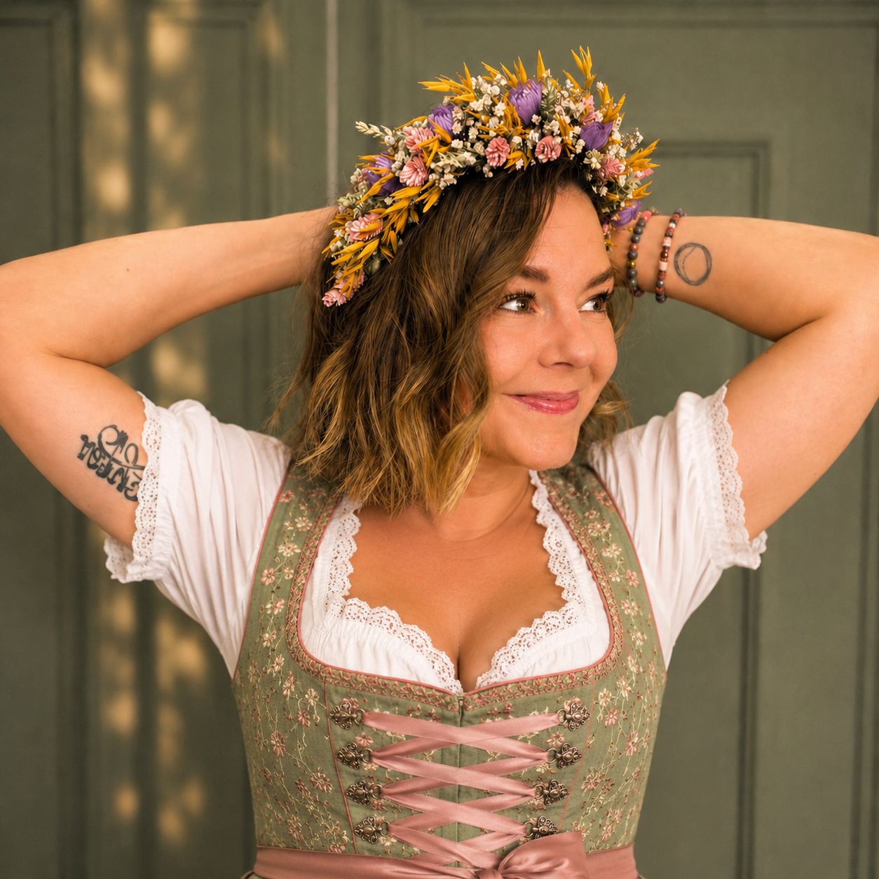 Wiesn' Special - Trockenblumen-Haarreif